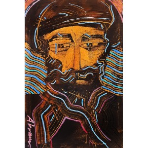 Akram Dost Baloch, 8 x 12 inch, Oil on Canvas, Figurative Painting, AC-ADB-053